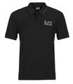 Emporio Armani EA7 Rövid ujjú galléros pólók TRAIN GOLD LABEL POLO PUNTO ROMA 7M000300 Fekete EU M