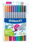 Pelikan Filc készlet 10db-os PELIKÁN kétvégű Colorella Twin 10db filc - 20 szín: sötét szin 2mm, világos szin 1mm vastag heggyel