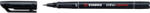 STABILO Marker alkoholos, 0, 4 mm, Stabilo "OHPen S", fekete (07.0059901)