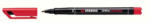 STABILO Marker alkoholos, 0, 7 mm, Stabilo "OHPen F", piros (07.0060304) - tintasziget