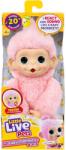 Moose Little Live Pets: Mini Maki Luna Lemon, maimuță roz interactivă (LLP26764)