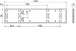 Eco szerelő lemez Newton TS 20-hoz 243 x 56 x 5 mm ezüst (SCH-102283512)