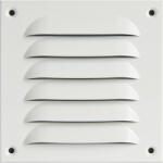 Upmann Időjárásvédelmi Rács Csavarozható Szögletes 140 X 140 mm Alu Fehér (SCH-102203722)