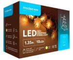 Modee Led fényfüzér , beltéri , meleg fehér , elemes , toboz , 10 LED , IP20 (ML-C3012)