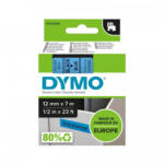Eco Feliratozógép szalag kompatibilis Dymo D1 S0720560/45016 12mmx7m fekete/kék ECO (S0720560) - officefirst