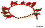 Fashion Colier Indian Spiritul Vanatorului cu Pene si Colti - Cod 50272 (50272)
