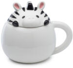 Adoramals Cana portelan cu Capac Animal Adoramals Zebra (LMUG03)