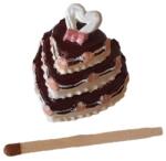Hobbyplanet Tort Nunta in forma de inima cu 3 etaje -miniatura casuta papusi (3352)