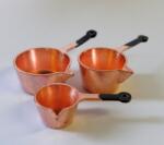 Hobbyplanet Set 3 ibrice cu maner din cupru - miniaturi colectionari papusi (V70656)