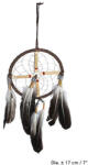 Fashion Dreamcatcher (Prinzator de Vise) 17 cm cu pene , decor boho protector, cod 50451 (ff50451)