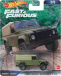 Hot Wheels Masinuta metalica Hot Wheels Premium, Land Rover Defender 110, HKD26, Fast and Furious 2 5, 1: 64, verde (2656)
