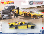 Hot Wheels Set masinute Hot Wheels Car Culture - Team transport, Carry On cu masinuta Corvette C8. R, 1: 64 (2647)