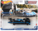 Hot Wheels Set masinute Hot Wheels Car Culture - Team transport, Aero Lift Negru cu masinuta Volkswagen Id R, 1: 64 (2646)