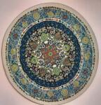 Hobbyplanet Covor mare tesut rotund albastru - miniatura casuta papusi (D1649C)
