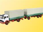 kibri Camion Mercedes platforma si remorca cu prelata H0 KIBRI 14640 (K14640)