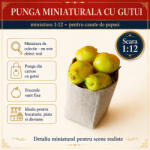 Hobbyplanet Punga de cumparaturi cu gutui, miniatura 1: 12 pentru casute de papusi (11D1131)