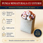 Hobbyplanet Punga de cumparaturi cu usturoi, miniatura 1: 12 pentru casute de papusi (9D1131)