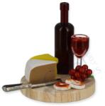 Hobbyplanet Platou frantuzesc branzeturi si vin - miniatura casute de papusi (CC70100)