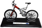 Welly Macheta bicicleta Audi Design Cross Pro 1: 10 Welly, gri cu rosu, model colectie premium cu postament (2874)