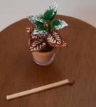 Hobbyplanet Planta exotica in ghiveci ceramica-miniatura papusi 1: 12 (CC75725)