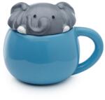 Hobbyplanet Cana din ceramica cu capac 3D in forma de elefant - 450 ml (LMUG 07)