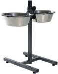 TRIXIE Stativ Reglabil Cu 2 Castroane Inox, 2x2.8 l 24 cm, 24922