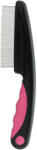 TRIXIE Pieptene Pentru Indepartare Purici Praf, 15 cm, Roz Negru, 23120