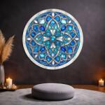 DUBLEZ Tablou mandala din lemn - Zirconiu