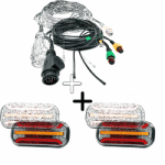 Fristom Pachet iluminare remorca FT-230 NT COF LED DI BAJONET + FT-230 NT PM LED DI BAJONET , triple + cablaj 10m, 13Pini (FT-230 NT LED + VI-100-085)