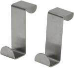  Set 2 Cârlige De Usa Otel - Crom | Cuiere Baie Set (9691102)