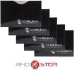 Koruma Suport pentru carduri de proximitate - Koruma (orizontal, negru, logo argintiu) set de 5 bucăți (KUK-87HBLS5)