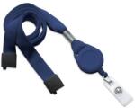 KORUMA Lănțișor de siguranță pentru gât lat de 16 mm + breloc yoyo (albastru marin) (KUK-103NBLUE)