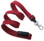 KORUMA Lănțișor reglabil de 10 mm, securizat și reglabil pentru insigne + carabină KRAB (roșu) (KUK-102R)