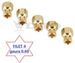 DAO Shop Set duze aparat shaorma / kebab, filet 4, gaura 0.60, alama, set 5 bucati, conversie gaz metan - butelie (duze.filet4/0.60)