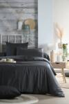 MoftX Cearsaf De Pilota Elysee Pat Dublu 240x220cm, Culoare Antracit, 100% Bumbac Oeko Tex (HC3D247007)