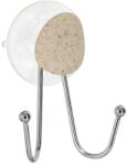  Cârlig Cu Ventuze Pebble - Crom | Cuiere Baie (912599)