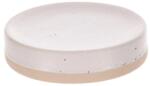 Săpuniera Ceramică Rotundă Cu Insertii - Alb / Crem (64205161)