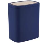  Coș Gunoi Cu Capac Plastic Efect Bamboo 5L - Albastru | Coșuri De Gunoi Baie (65110118) Cos de gunoi