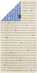 Cawö Prosop Lines&Hearts 70 x 140 cm albastru (6276 70/140 31) Prosop