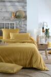 MoftX Cearsaf De Pilota Elysee Pat Dublu 240x220cm, Culoare Mustar, 100% Bumbac Oeko Tex (HC3D247004)