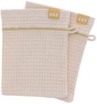  Set 2 X Mănuși 15X21Cm 100% Bumbac Model Fagure - Bej | Mănuși Baie (7051161)