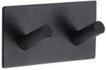  Cârlig X2 Metal - Negru | Cuiere Baie (9056103)