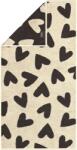 Cawö Prosop Hearts 70 x 140 cm, gri închis (6275 70/140 37) Prosop
