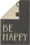 Cawö Prosop Postcards Be Happy 30 x 50 cm, gri închis (100 30/50 18) Prosop