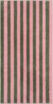 Cawö Prosop Bold Streifen 70 x 140 cm, oliv-roz (6277 70/140 42) Prosop