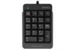 A4TECH Tastatura numerica A4tech Fstyler, 18 taste, USB, 70cm retractabil, compact design, Gri (FK-13-GR)