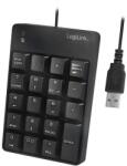 LogiLink numerikus billentyűzet (USB, fekete) (ID0184)