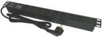 Emtex PDU rack 19 inch cu 8 prize C13, 16A, cablu 2 m Schuko, Emtex (KOM-EMT12)