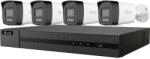 HILOOK DS-J142I(STD)/IK28P-460B IP kamera szett, 4x6MP csőkamerával, beépített 2TB HDD-vel (J142IIK28P-460B)