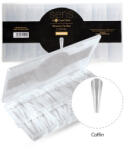 Sens By Crystal Nails SENS - REVERSE CLEAR TIP ACRYLGEL-HEZ - COFFIN - 140db